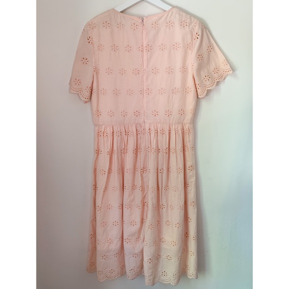NWT Madewell Scallop Eyelet Dress - Picture 4 of 7
